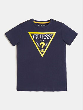 Guess Guess T-shirt L73I55 K8HM0 Blu scuro Regular Fit