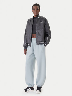 adidas adidas Spodnji del trenirke Soft Lux KA7018 Zelena Loose Fit