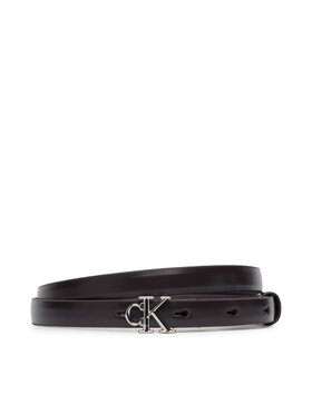 Calvin Klein Calvin Klein Pásek Round Ck Buckle Smooth 15Mm LV04F7085G Černá