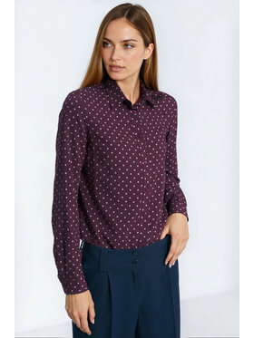 NIFE NIFE Halenka K91 Bordó Regular Fit