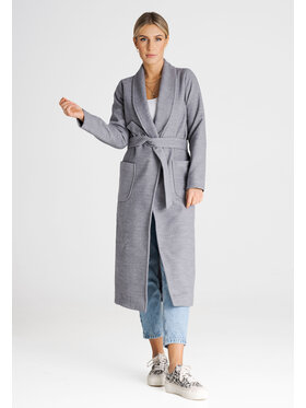 FIGL FIGL Kabát M991 Šedá Regular Fit