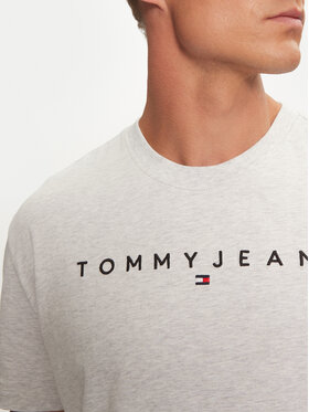 Tommy Jeans T-shirt Linear Logo DM0DM20744 Siva Regular Fit