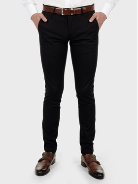 Evenemen Evenemen Chinosy MOTIF Granatowy Slim Fit