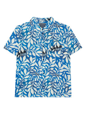Guess Guess Marškiniai L6GH01 WFBT0 Mėlyna Relaxed Fit