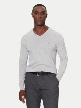 Tommy Hilfiger Tommy Hilfiger Пуловер MW0MW42249 Сив Regular Fit