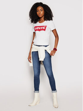 Levi's® T-shirt The Perfect Graphic Tee 17369-0053 Bijela Regular Fit