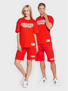 Champion Športne Kratke Hlače Unisex STRANGER THINGS 217782 Rdeča Regular Fit