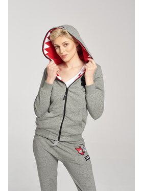 Zombie Dash Zombie Dash Bluza Nice 2 Eat U Grey Melange Szary Regular Fit
