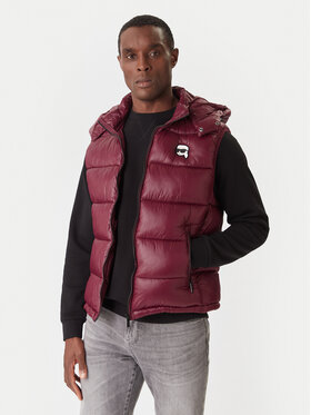 KARL LAGERFELD KARL LAGERFELD Weste 505023 554590 Dunkelrot Regular Fit