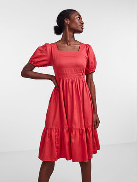 YAS YAS Ежедневна рокля Scoopa 26027092 Червен Regular Fit