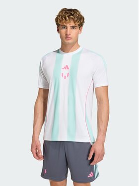 adidas adidas Koszulka techniczna Messi Biały Slim Fit