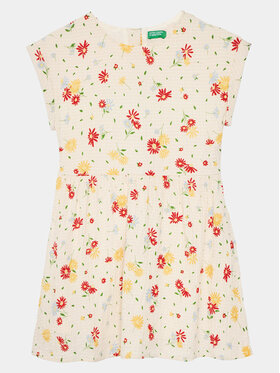 United Colors Of Benetton Повсякденна сукня 4RFGCV02A Бежевий Regular Fit