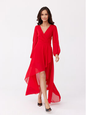 Roco Fashion Roco Fashion Sukienka letnia Romee Czerwony Regular Fit