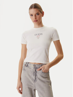 Guess Jeans Guess Jeans Tričko W6RI15 J1314 Écru Regular Fit