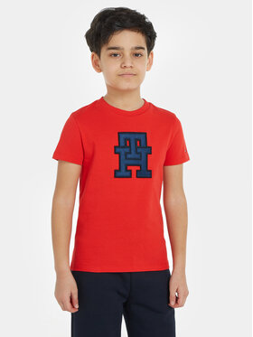 Tommy Hilfiger Tommy Hilfiger T-Shirt KS0KS00527 Czerwony Regular Fit