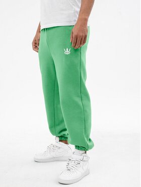 Jigga Wear Jigga Wear Spodnie dresowe Spodnie Dresowe Męskie Miętowe Jigga Wear Small Crown M Zielony Regular Fit