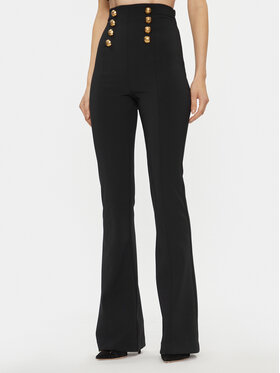 Elisabetta Franchi Elisabetta Franchi Kalhoty z materiálu PA-046-37E2-V360 Černá Regular Fit