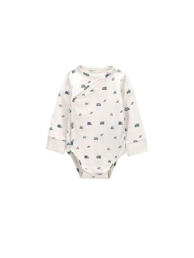 Coccodrillo Coccodrillo Body dziecięce ZC6112601MBN-003 Kremowy Regular Fit