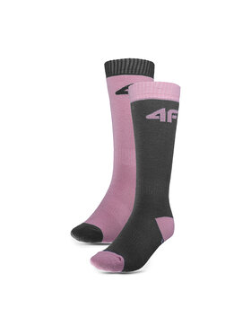 4F 4F Set od 2 para skijaških čarapa 4FJWAW23UFSOF116 Šarena