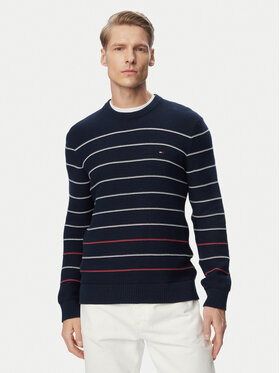 Tommy Jeans Tommy Jeans Sweter DM0DM23384 Granatowy Slim Fit