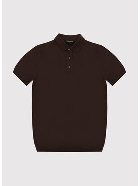 Pako Lorente Pako Lorente Polo P26SF-TX-024 Brązowy Classic Fit