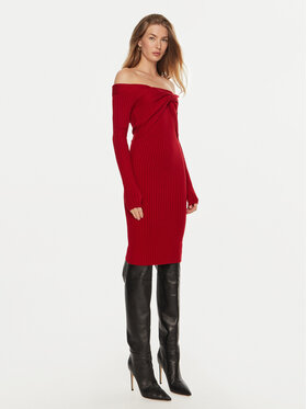 Guess Guess Cocktail obleka Milana W4BK26 Z2V42 Rdeča Slim Fit
