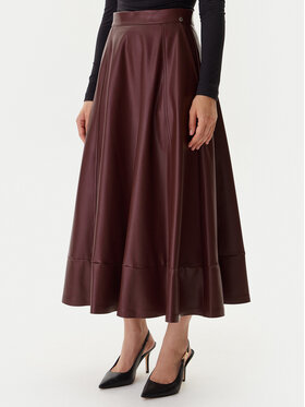Guess Guess Műbőr szoknya W5BD71 K8S30 Barna Regular Fit