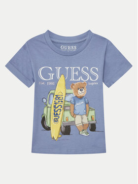 Guess Guess T-krekls N5GI04 K8HM4 Tumši zils Regular Fit