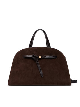 Tory Burch Tory Burch Táska Romy Suede Bauletto 183363 Sötétbarna