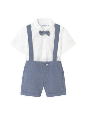 Mayoral Mayoral Completo camicia e pantaloncini 1250 Blu Regular Fit