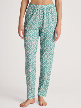 Calida Calida Spodnie piżamowe 29148 Zielony Regular Fit