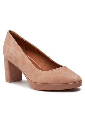 Scarpe con il top tacco beige