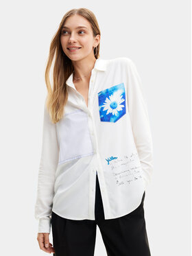 Desigual Desigual Košulja Genova 24SWCW21 Bijela Regular Fit