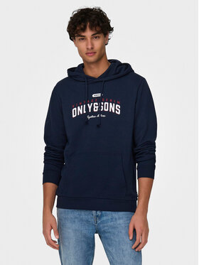 Only & Sons Only & Sons Bluza Lenny 22028594 Granatowy Regular Fit