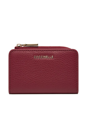 Coccinelle Coccinelle Kleine Damen Geldbörse MW5 Metallic Soft E2 MW5 17 01 01 Dunkelrot