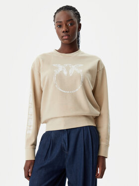 PINKO PINKO Суитшърт 104618 A2CV C36 Бежов Regular Fit