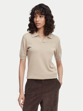 Beverly Hills Polo Club Beverly Hills Polo Club Polo P-SS26W-M550273 Μπεζ Regular Fit