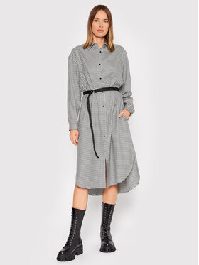 Hugo Hugo Sukienka koszulowa Ecleni 50458578 Czarny Loose Fit
