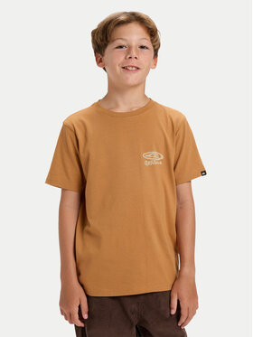 Quiksilver Quiksilver Tričko Hw Snaky Ways EQBZT04912 Hnedá Regular Fit