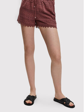 Vero Moda Vero Moda Šortky z materiálu Honey 10190155 Bordó Regular Fit