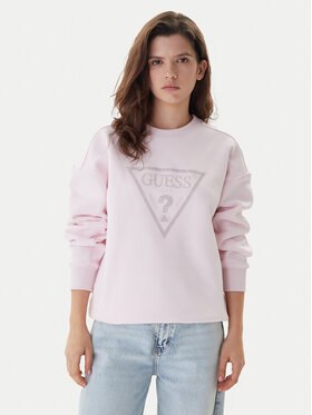 Guess Guess Bluza W6RQ16 KB681 Różowy Regular Fit