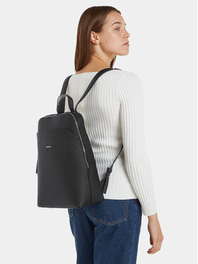 Calvin Klein Nahrbtnik Business Backpack Saffiano K60K611676 Črna