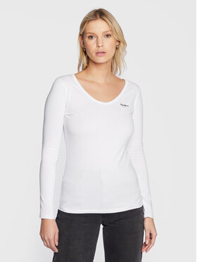 Pepe Jeans Pepe Jeans Блуза Corine PL505306 Бял Regular Fit