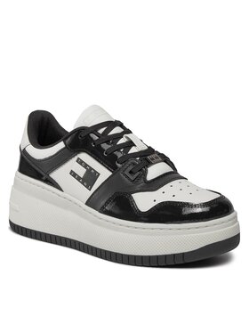 Tommy Jeans Tommy Jeans Tenisice Tjw Retro Basket Flatform Patent EN0EN02523 Écru