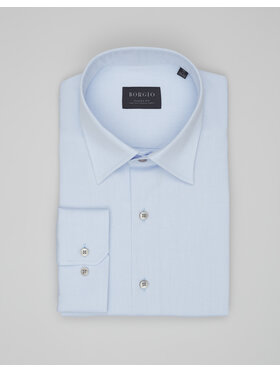 Borgio Borgio Koszula vallerona 00651 Niebieski Classic Fit