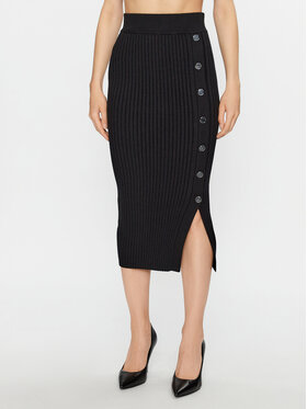 Guess Guess Puzdrová sukňa Lucie W3BD68 Z2V42 Čierna Regular Fit