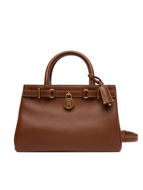 Tommy Hilfiger Tommy Hilfiger Дамска чанта American Icon Mini Tote Leather AW0AW17926 Кафяв