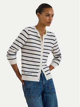 LAUREN RALPH LAUREN LAUREN RALPH LAUREN Kardigán 200P03495001 Fehér Slim Fit