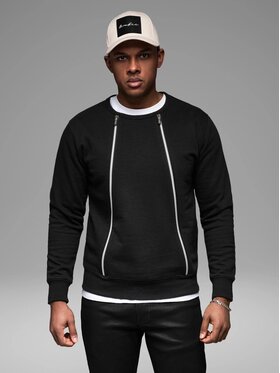 Ombre Ombre Mikina OM-SSNZ-0187 Černá Regular Fit