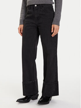 Eleh Eleh Jeansy EL072 Czarny Regular Fit